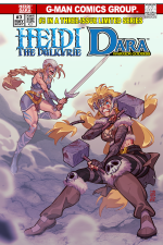 Heidi the Valkyrie / Dara, Warrior Goddess #3 cover B by Rocío Zucchi Yakubecki