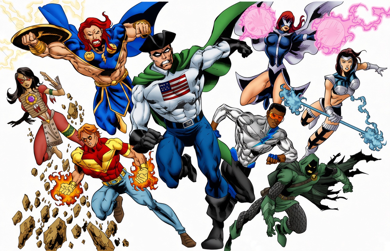 G-Man Comics universe artwork